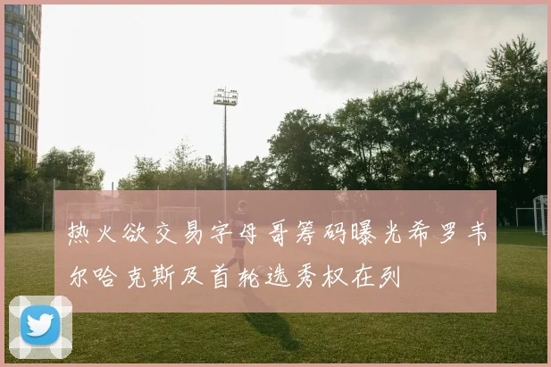 热火欲交易字母哥筹码曝光希罗韦尔哈克斯及首轮选秀权在列